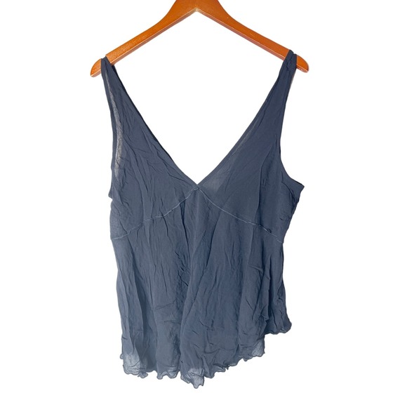 Free People Tops - FREE PEOPLE Intimately Black Low & Lower V Neck Cami Tank